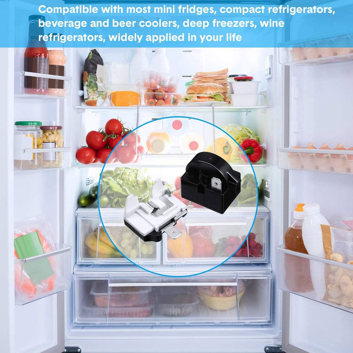 PTC Starter Relay And 6750C-0005P Refrigerator Overload