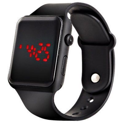 Silicone LED Digital Electronic Sports Wristwatch - Unisex