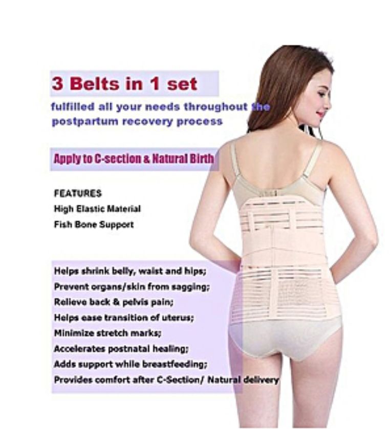 3 In1 Post Partum  Belly  Belt Body Shapewear