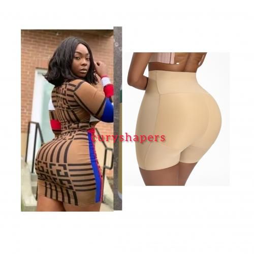 Ladies Bum Bum Padded Bu*tt Lifter Enhancement Shorts (biege)