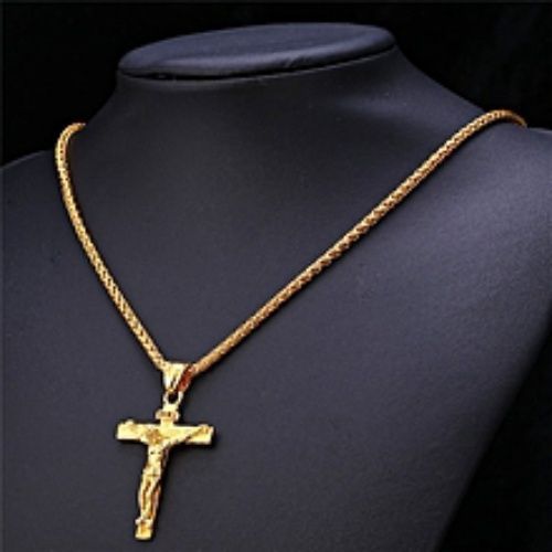 Cuban Link Chain With CrossPendent