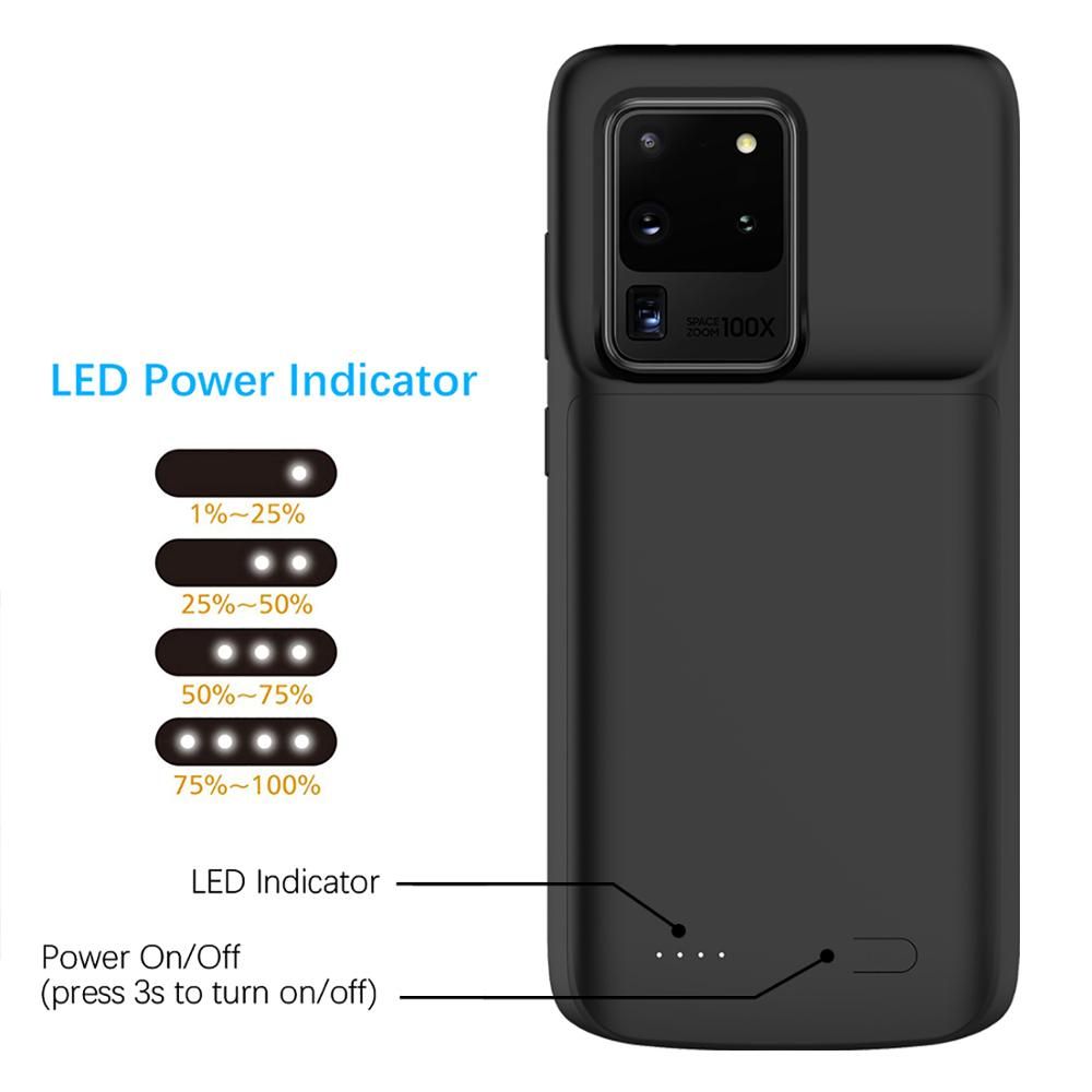 6000mah Charger For Samsung Galaxy S20 Ultra 5g Case Power