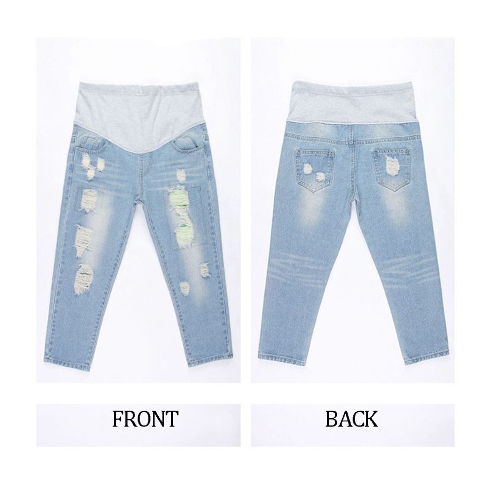Women Maternity Jeans Maternity Pants Clothes For Pregnant Trousers Prop