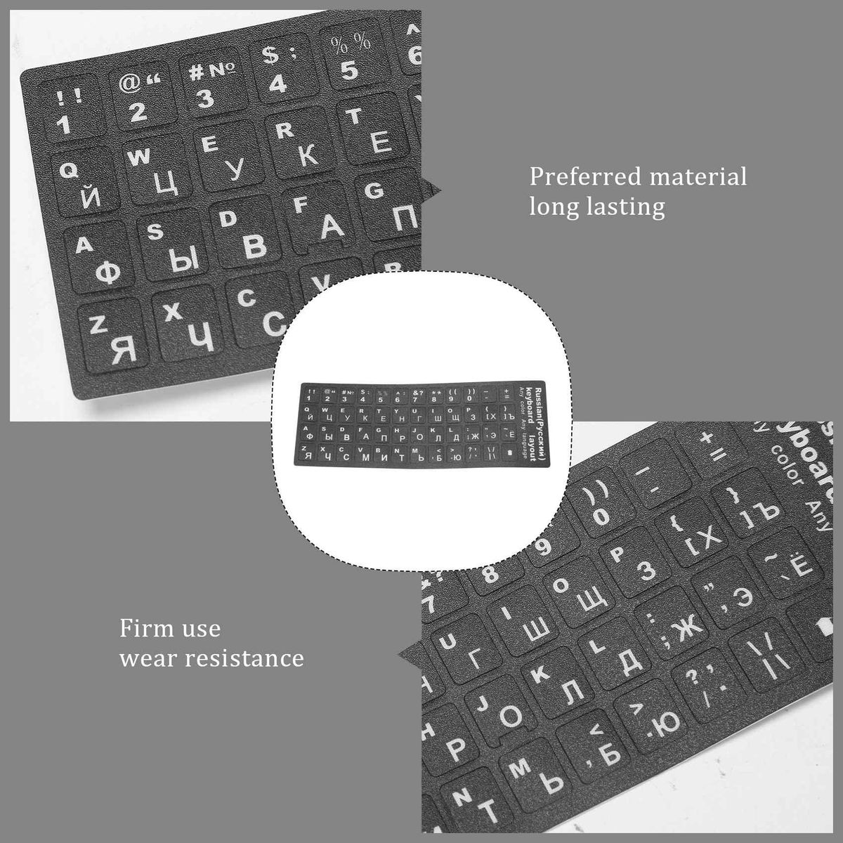 Russian Letters Keyboard Sticker for Notebook Laptop Desktop PC Keyboard Covers Russia Sticker