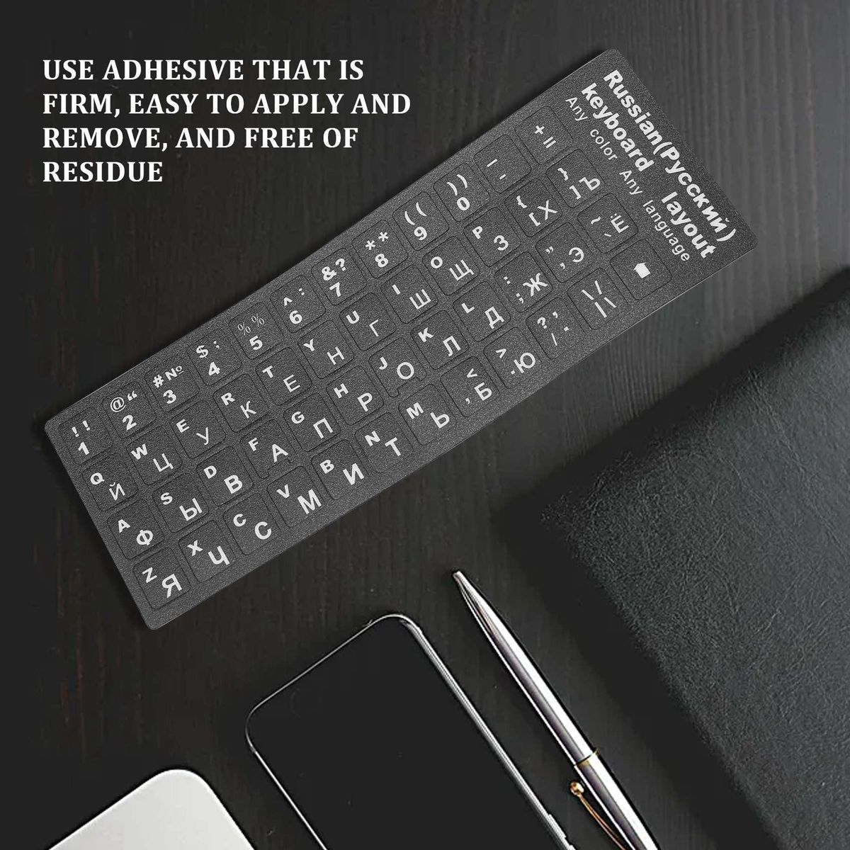 Russian Letters Keyboard Sticker for Notebook Laptop Desktop