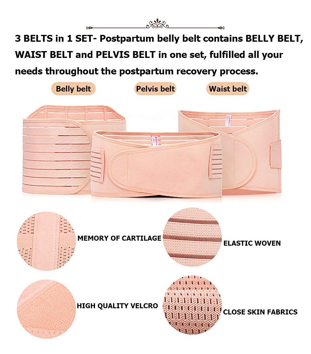 3 In 1 Postpartum Support - Recovery Belly Wrap Girdle Support Band Belt Body Shaper