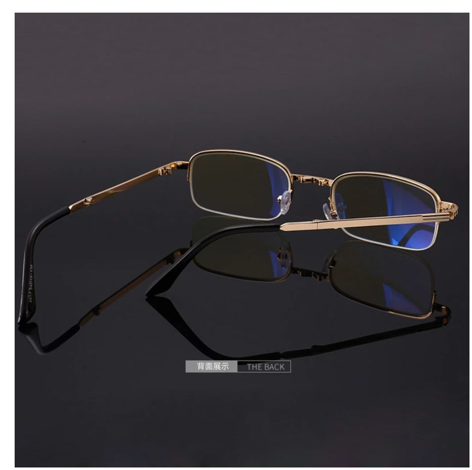 Anti Blue Ray Computer Reading Glasses Folding Eyewear With Case +1.50D
