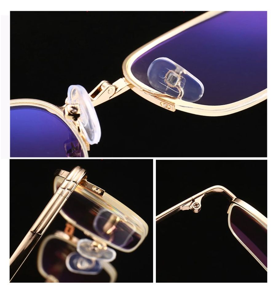 Anti Blue Ray Computer Reading Glasses Folding Eyewear With Case +1.50D
