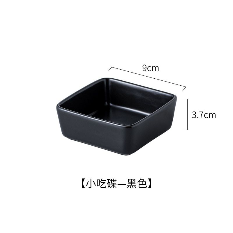 Square Cat Bowl Ceramic Cat Kitten And Puppy Suitable Food Utensils With Wooden Tray To Protect The Cervical Spine Cat Food Bowl
