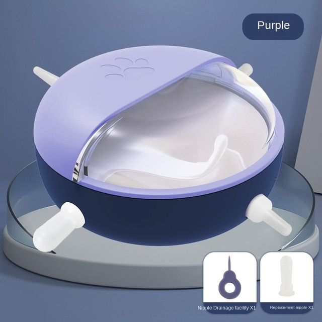 180ML Puppy Kitten Milk Feeding Bowl Dog Cat Bady Nursing Bottle Bubble Milk Bowl With S Newborn Pet Feeder For Pet Babies