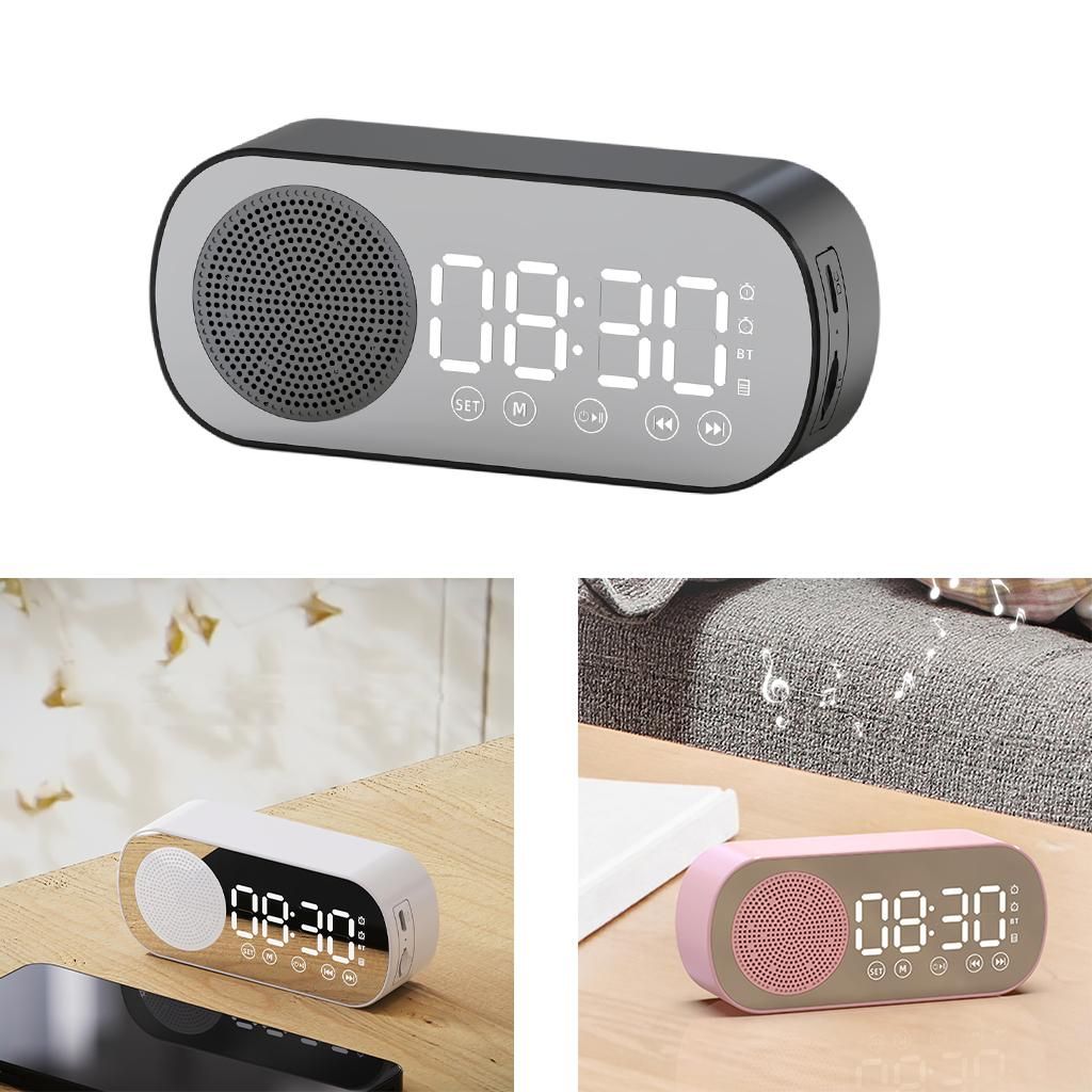 Bluetooth Speaker Alarm Clock Dual Clock Radio Bedside