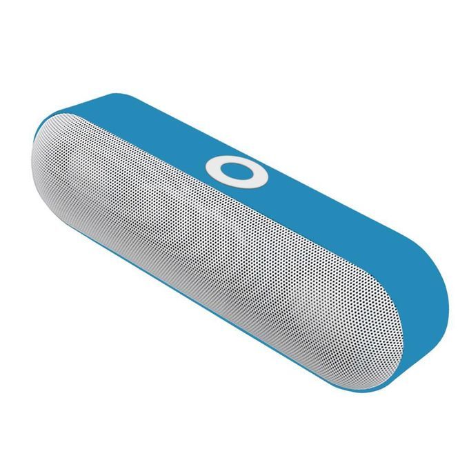 Portable Tooth Speaker Wireless Stereo Audio Player AUX USB TF FM Blue