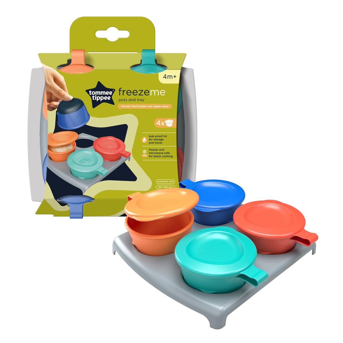 Pop Up Freezer Pots And Tray 4m+