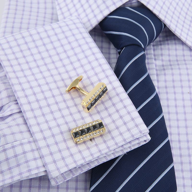 Mens Cufflinks Luxury Crystal Cuff Link
