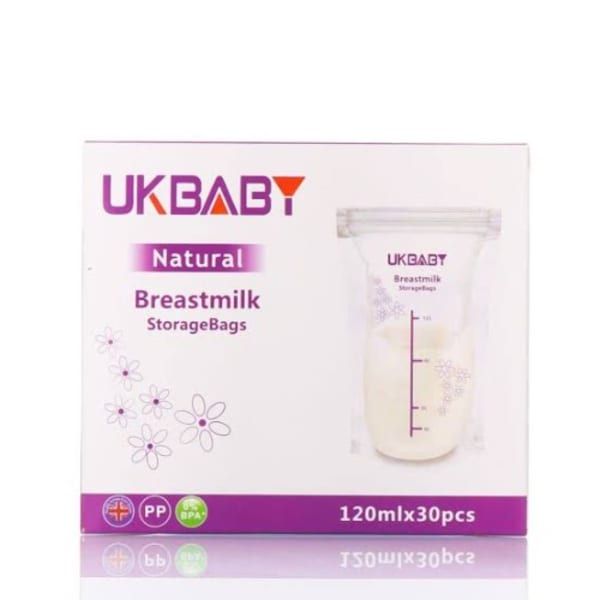 30Pcs 120ml Pre-Sterilised Breast Milk Storage Freezer Bags