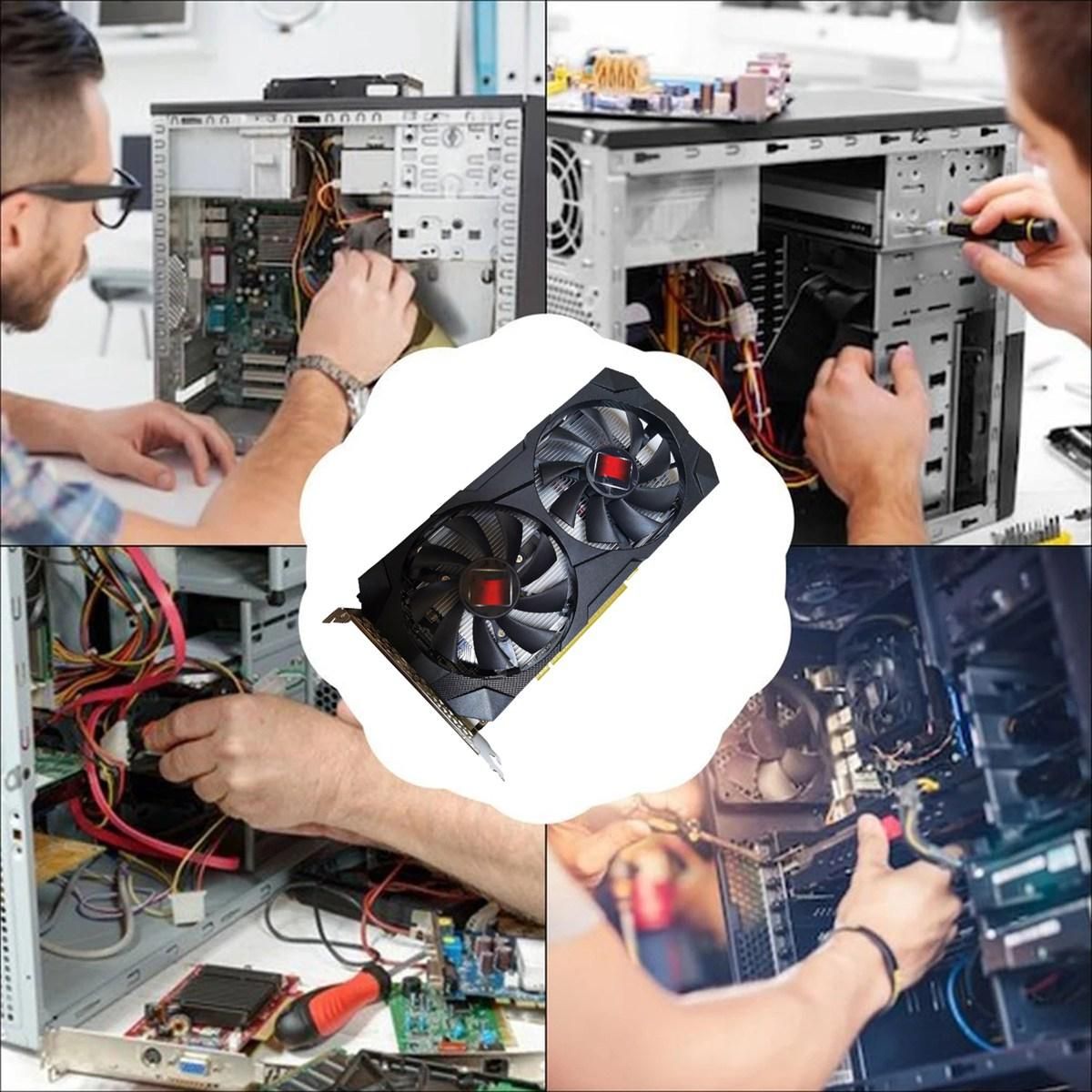 RX580 8G AMD Gaming Graphics Card 8GB GDDR5 256BIT 2048SP 1206MHz/1500 MHz PCI-E3.0 X16 DVI DP HDMI-Compatible Interface