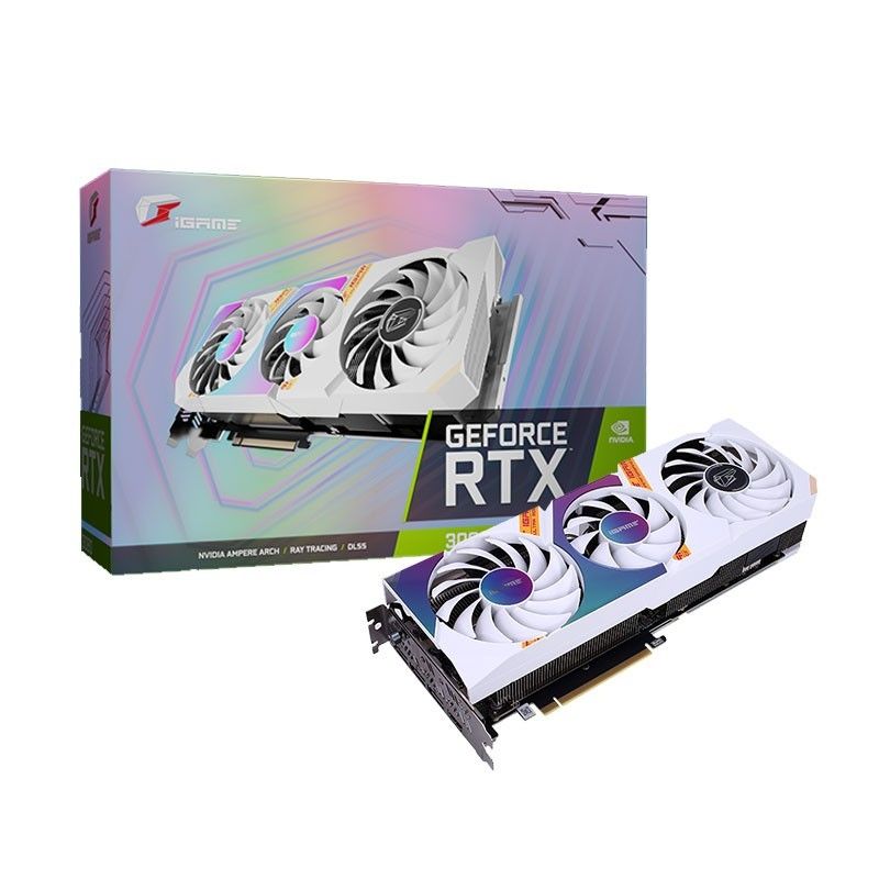 IGame GeForce RTX 3060 Ultra W Graphic Card 12GB GDDR6 Gaming Video Card RGB Computer GPU Support One-Key OC LHR