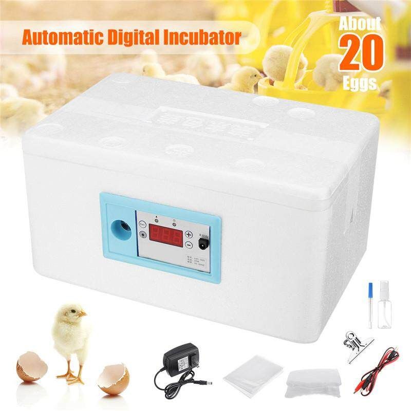 20 Eggs Incubator Digital Poultry Automatic Temperature Control Breeder Apparatus Breeding Machine Hatcher US Plug 220V