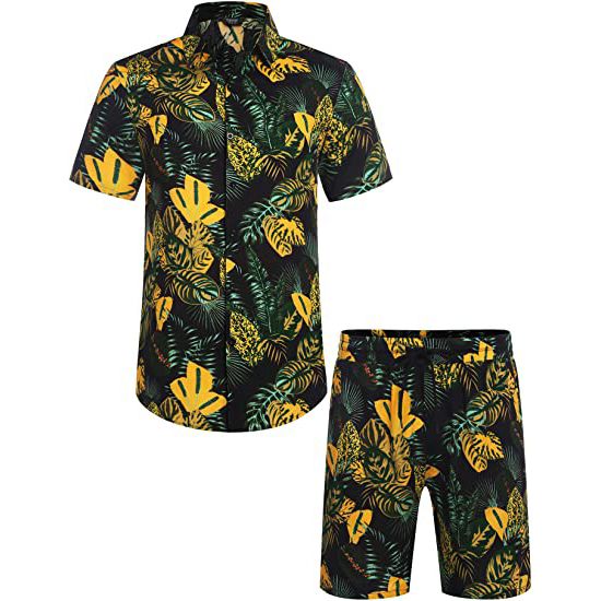 Men's Hawaiian Shirts Casual Button-Down Hawaii Shirt Suits