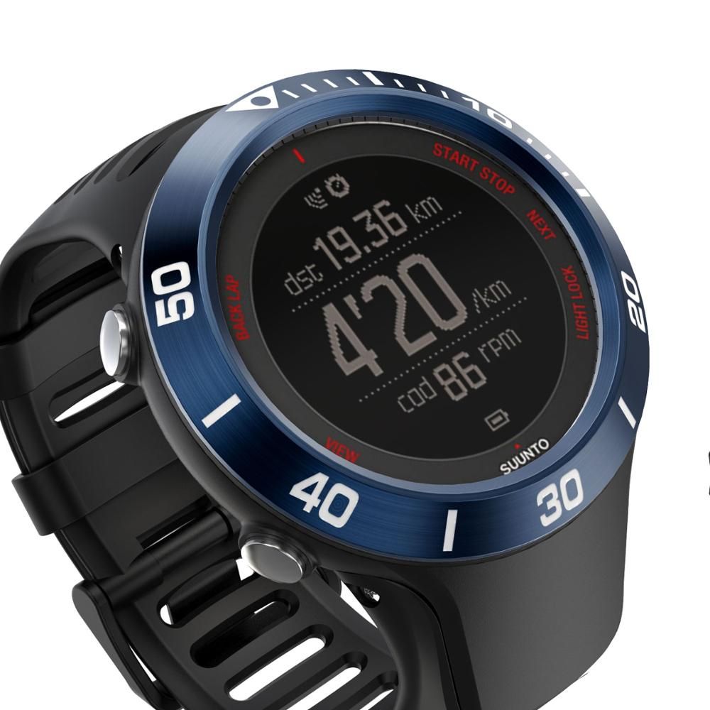 For SUUNTO AMBIT 3 RUN Black HR Watch Ring Adhesive Cover Anti Scratch Stainless Steel Roman Alphabet Dial For SUUNTO AMBIT3