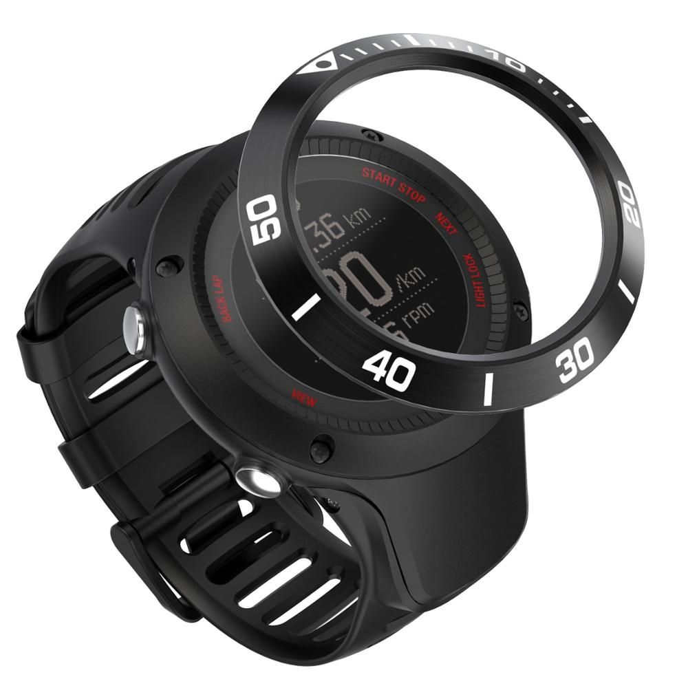 For SUUNTO AMBIT 3 RUN Black HR Watch Ring Adhesive Cover Anti Scratch Stainless Steel Roman Alphabet Dial For SUUNTO AMBIT3
