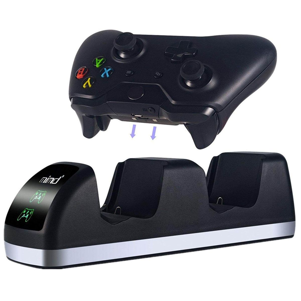 Xbox One Controller Charger Dual One S/One X Controller Charger Stand Station Remote Game Controller Charger Dock With 2 X400mAh Rechargeable Kit BDZ