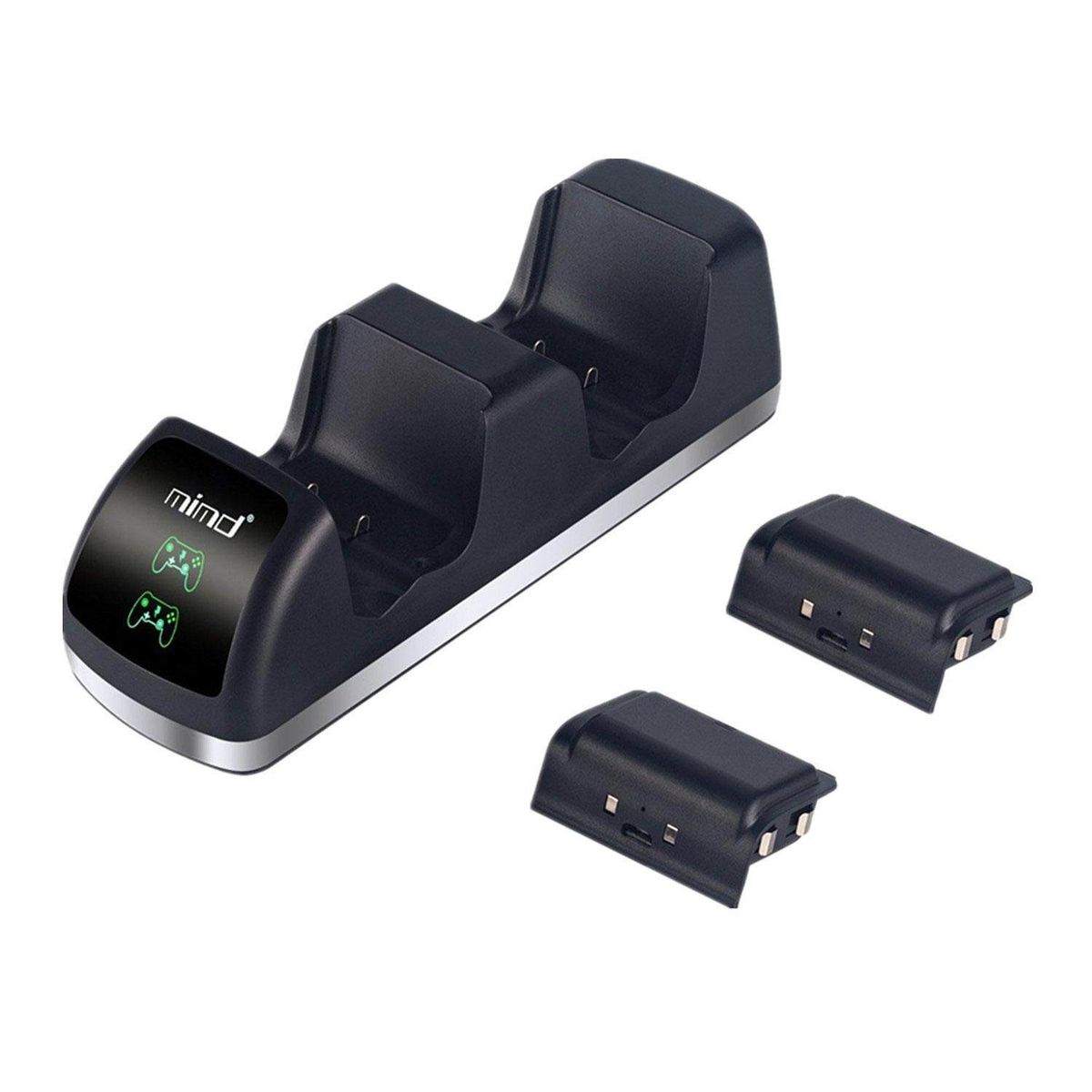 Xbox One Controller Charger Dual One S/One X Controller Charger Stand Station Remote Game Controller Charger Dock With 2 X400mAh Rechargeable Kit BDZ