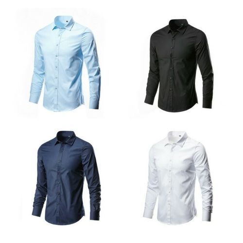 Four In One Smart And Fitted Corporate Plain Shirts