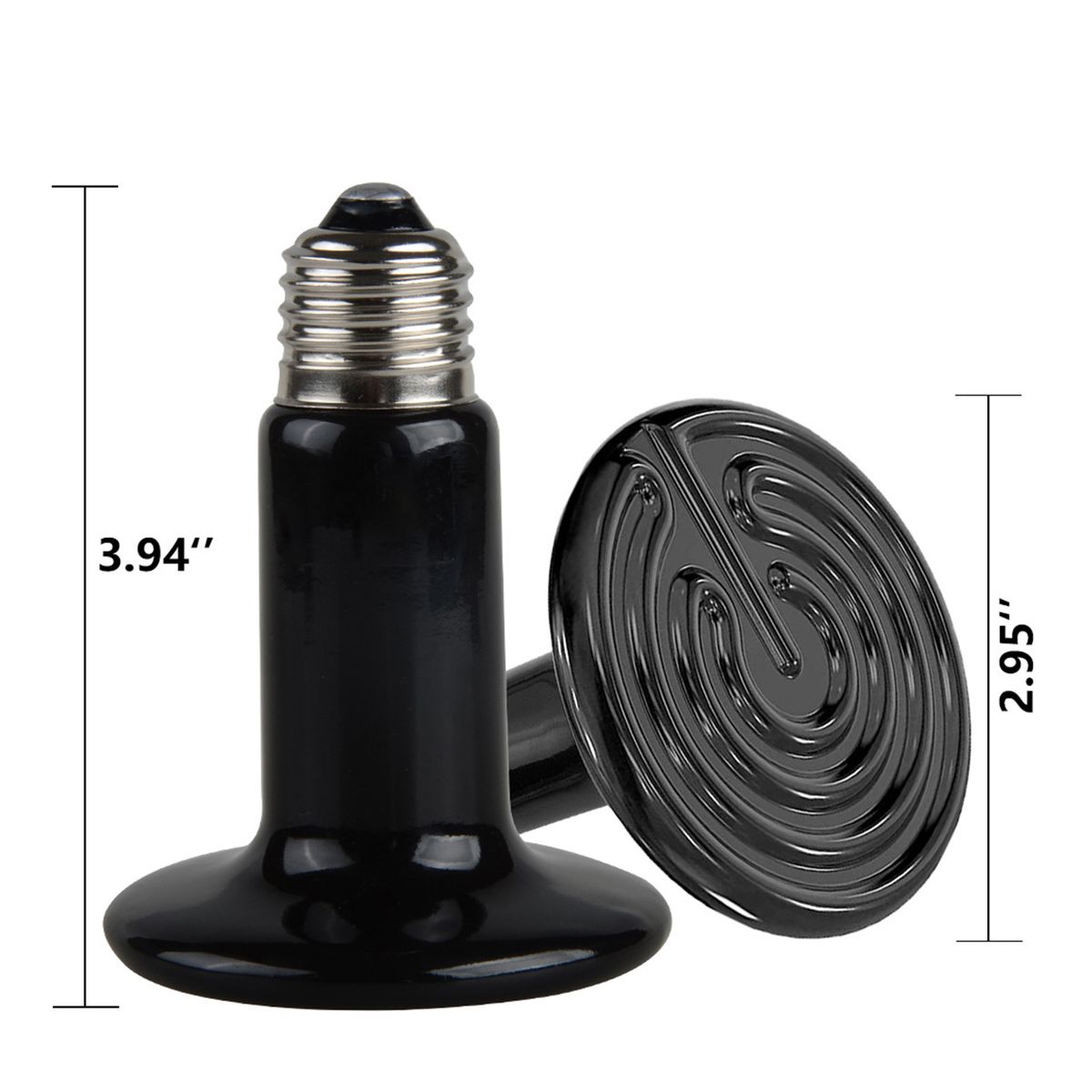 200W 220V Reptile Heat Lamp, Infrared Waterproof Ceramic