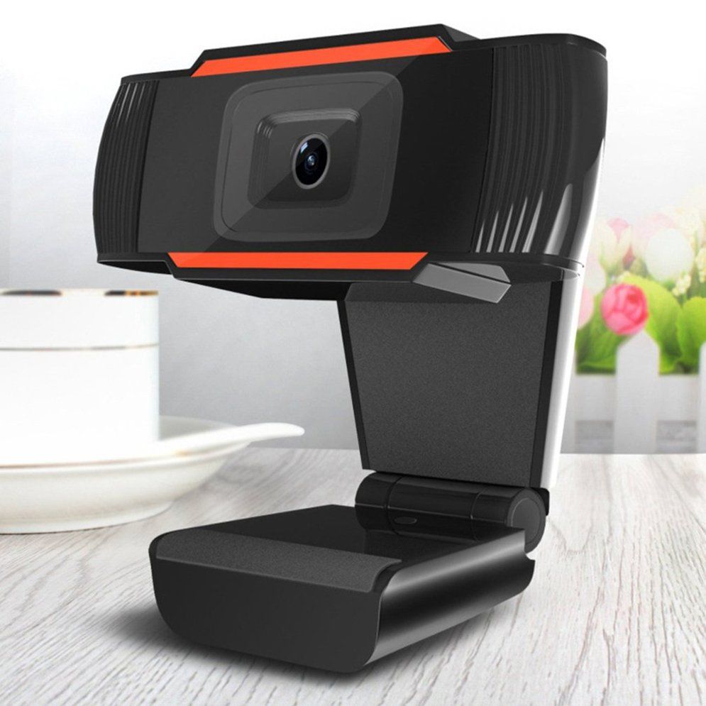 1 Pcs 30 Degree Rotatable 2.0 Hd Webcam 720P Usb Camera Video Recording Web Camera With Microphone For Pc Black