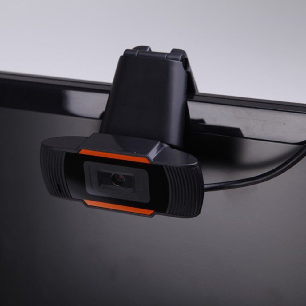 1 Pcs 30 Degree Rotatable 2.0 Hd Webcam 720P Usb Camera Video Recording Web Camera With Microphone For Pc Black