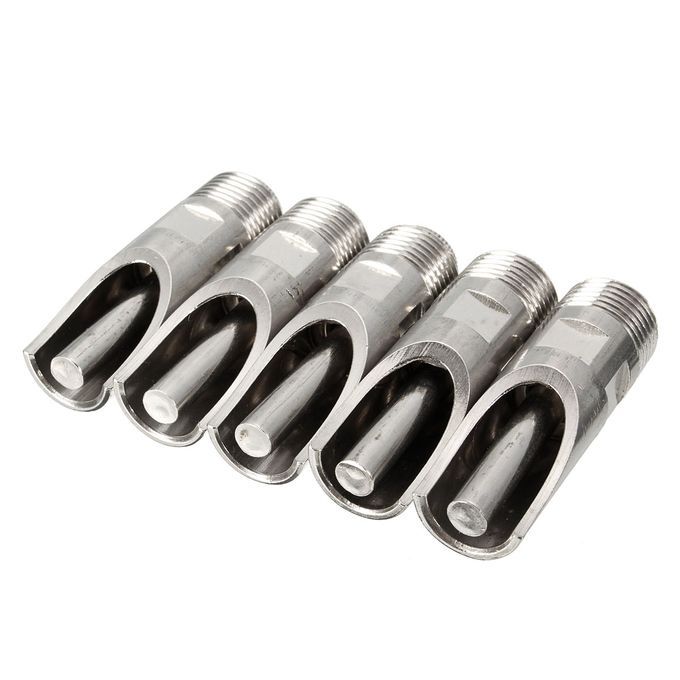5Pcs Stainless Steel 1/2PT Thread Pig Automatic Nipple Drinker Waterer New