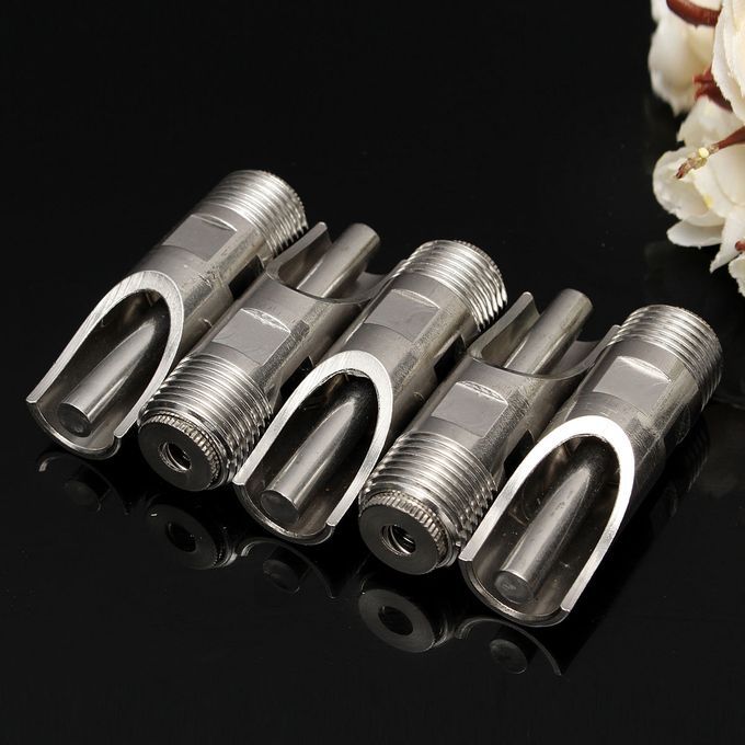 5Pcs Stainless Steel 1/2PT Thread Pig Automatic Nipple Drinker Waterer New