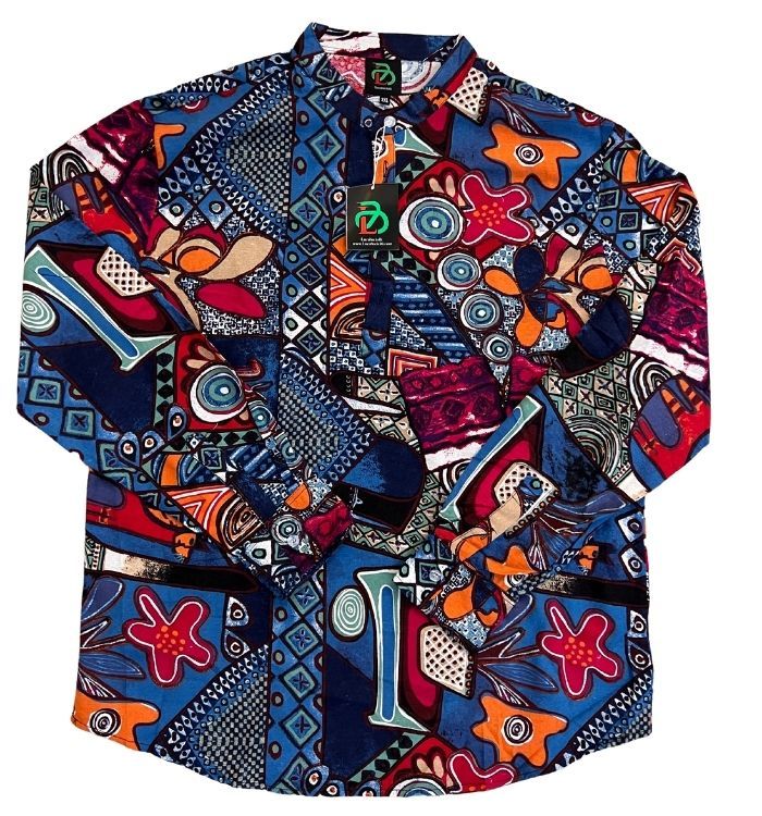 Men Multi Colour Casual Long Sleeves Shirt