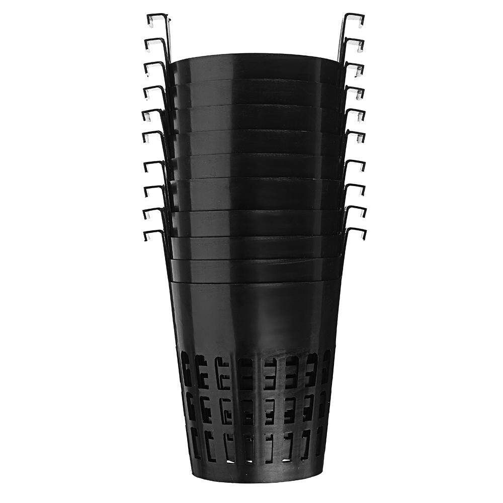 10Pcs Mesh Pot Net Basket Hydroponic Aeroponic Flower Container Plant Grow Pot Cup Planting Baskets