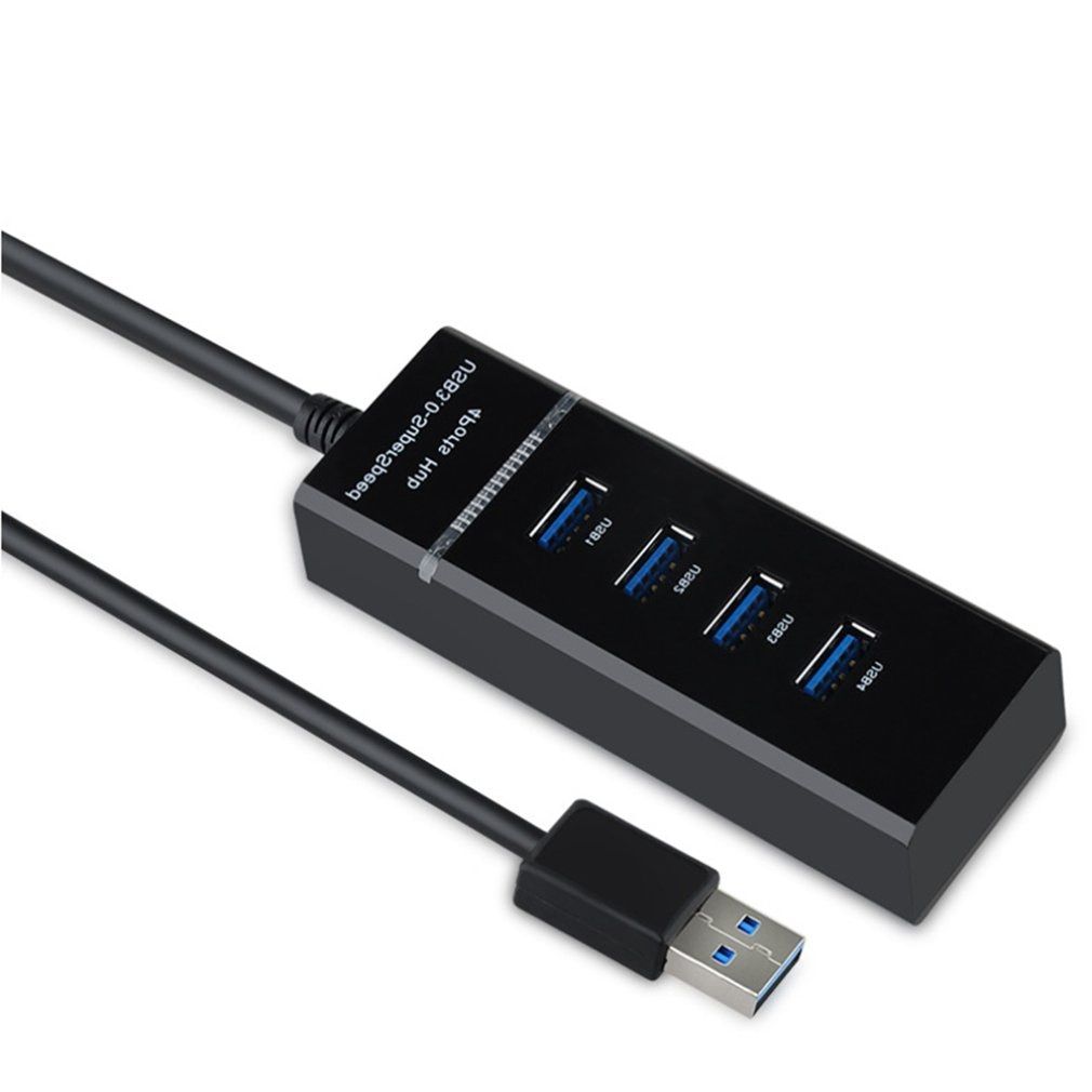 4 Ports USB 3.0 HUB With Power Charging And Switch Multiple USB Splitter Porta Panel USB3.0 USB3 USB-HUB Hab USB Adapter White