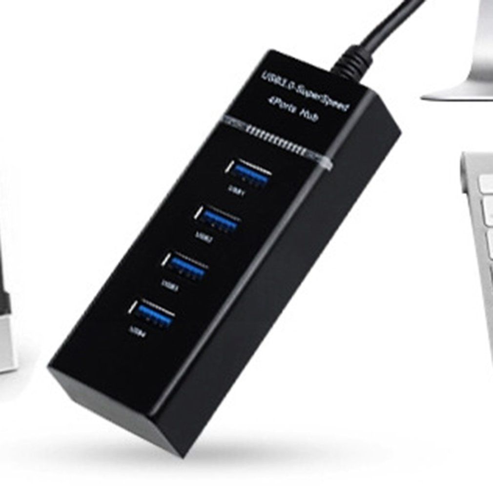 4 Ports USB 3.0 HUB With Power Charging And Switch Multiple USB Splitter Porta Panel USB3.0 USB3 USB-HUB Hab USB Adapter White