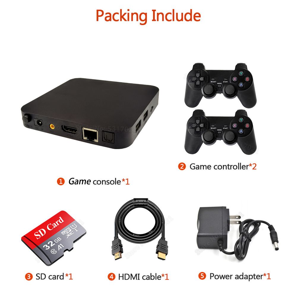 64Bit HD Mini TV Portable Video Game Console For N64/PS1/PSP