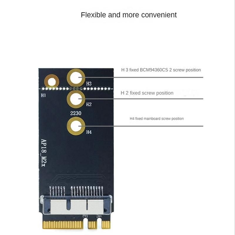 1PCS NGFF M.2 Key A/E Adapter Card Wireless Network Card Ada