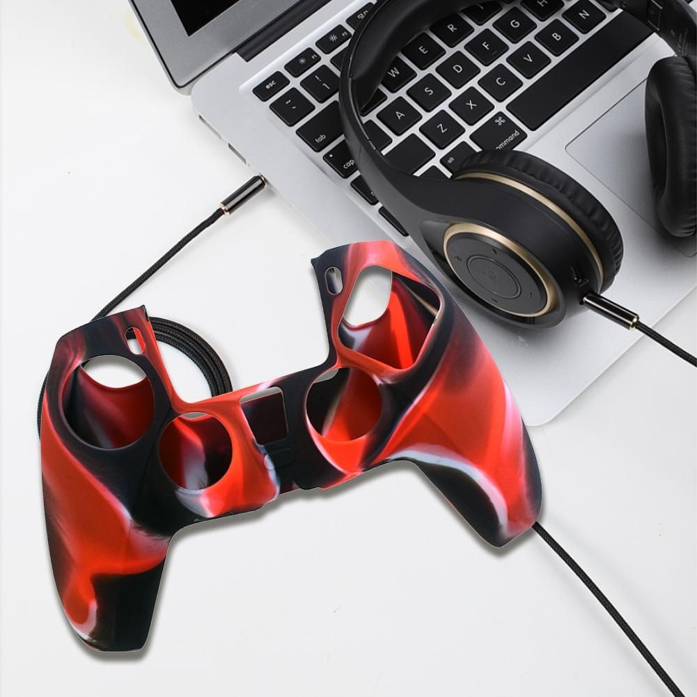 for SONY Playstation PS5 Pro Gamepad Protection Case Red