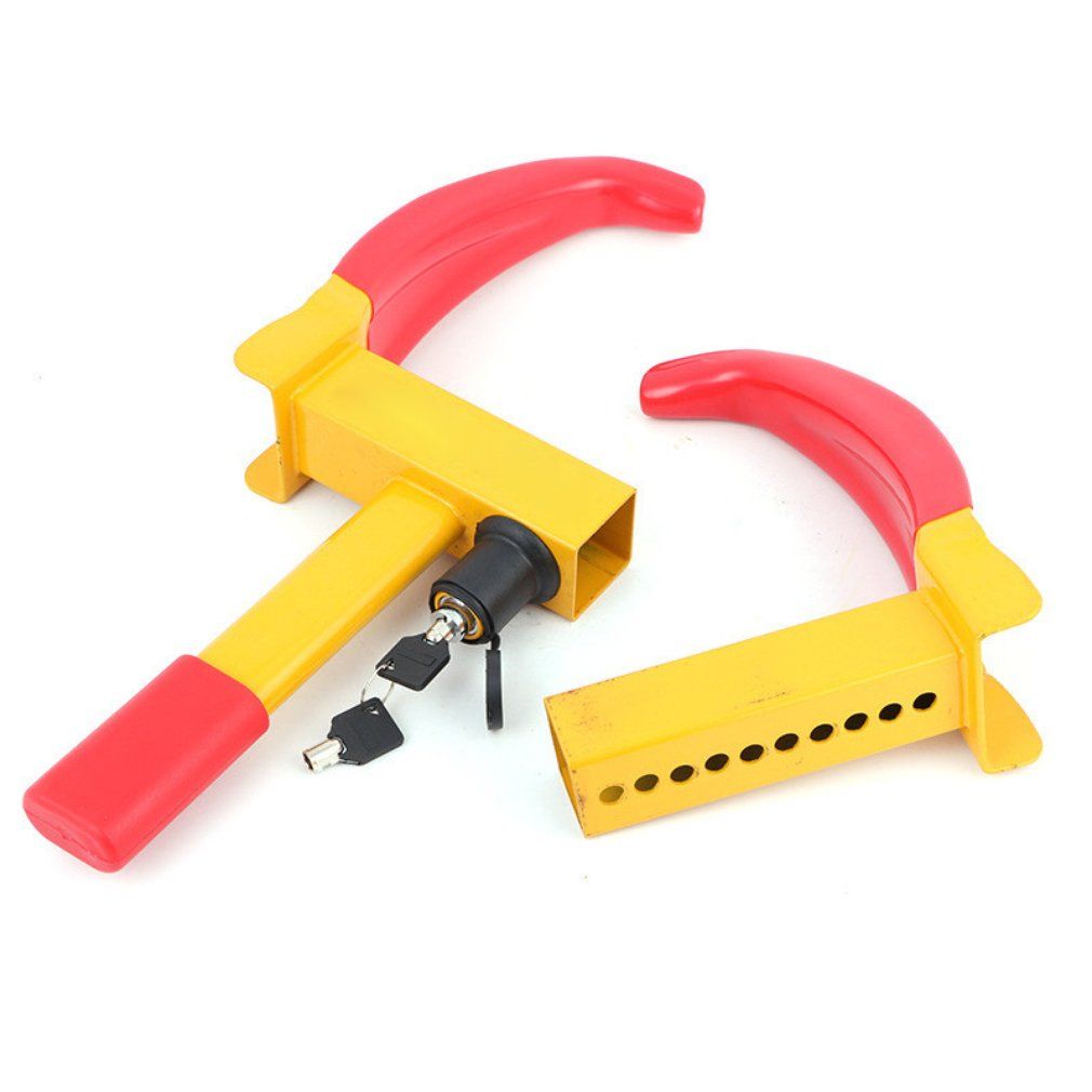 Heavy Duty 9 Holes Wheel Tire Lock Clamp Anti-Theft Parking