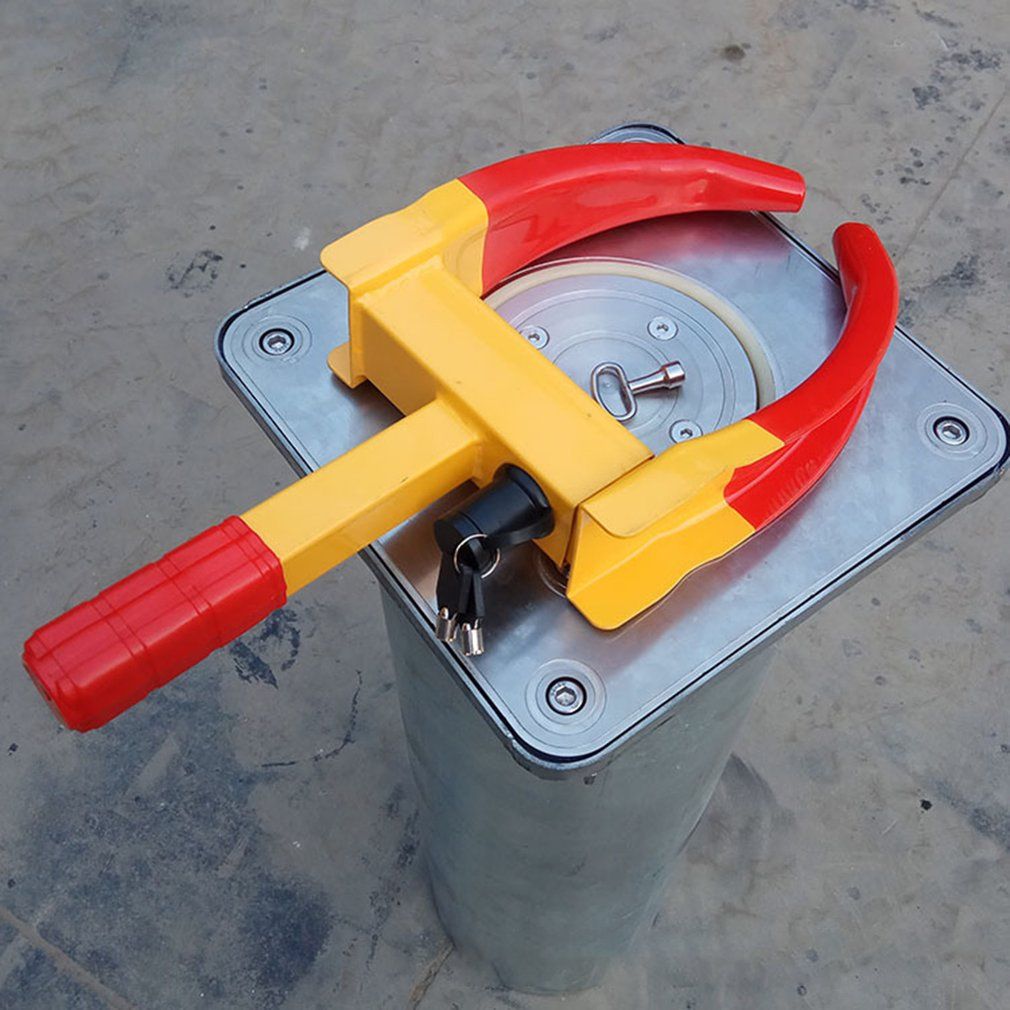 Heavy Duty 9 Holes Wheel Tire Lock Clamp Anti-Theft Parking