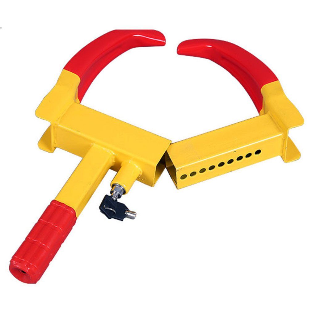Heavy Duty 9 Holes Wheel Tire Lock Clamp Anti-Theft Parking