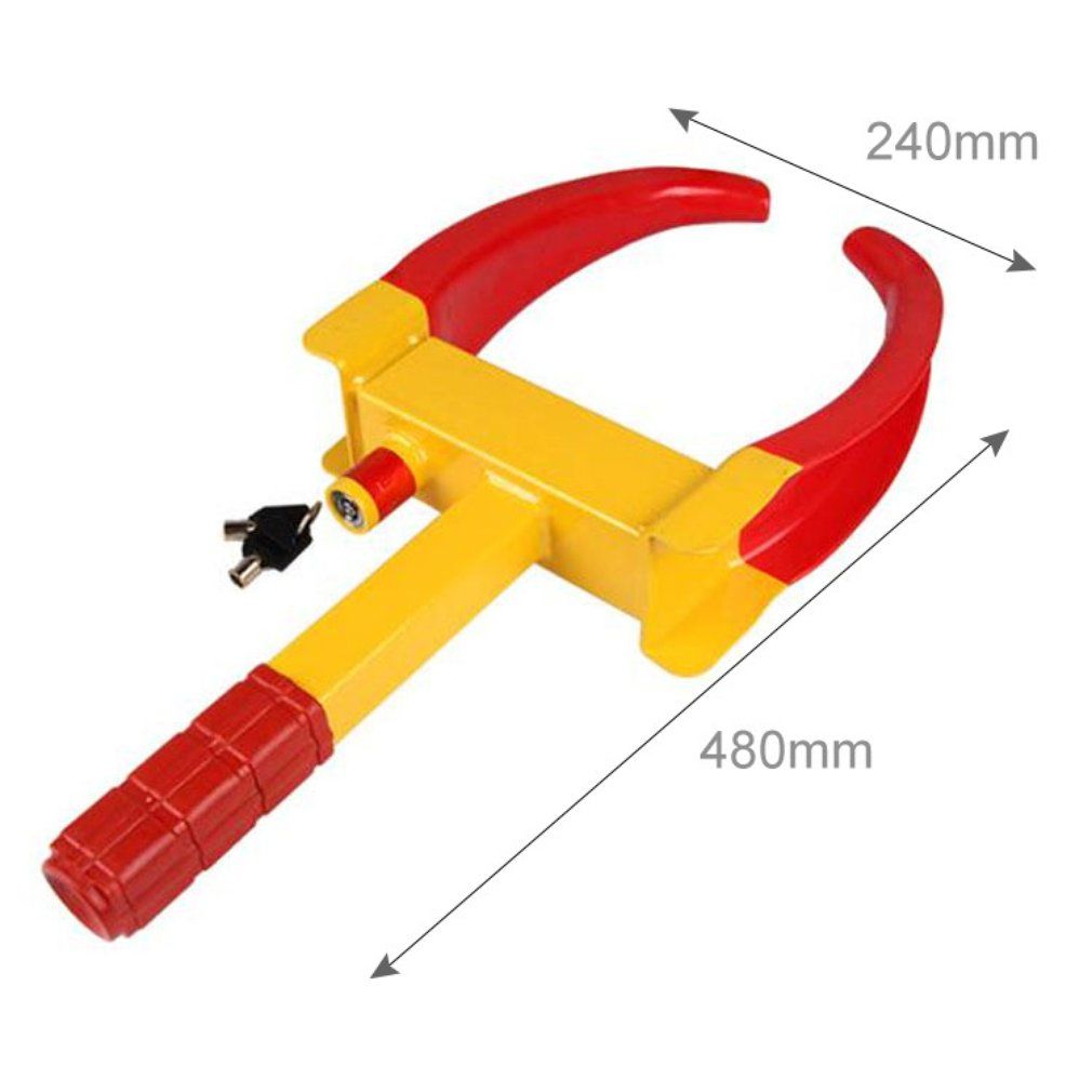 Heavy Duty 9 Holes Wheel Tire Lock Clamp Anti-Theft Parking