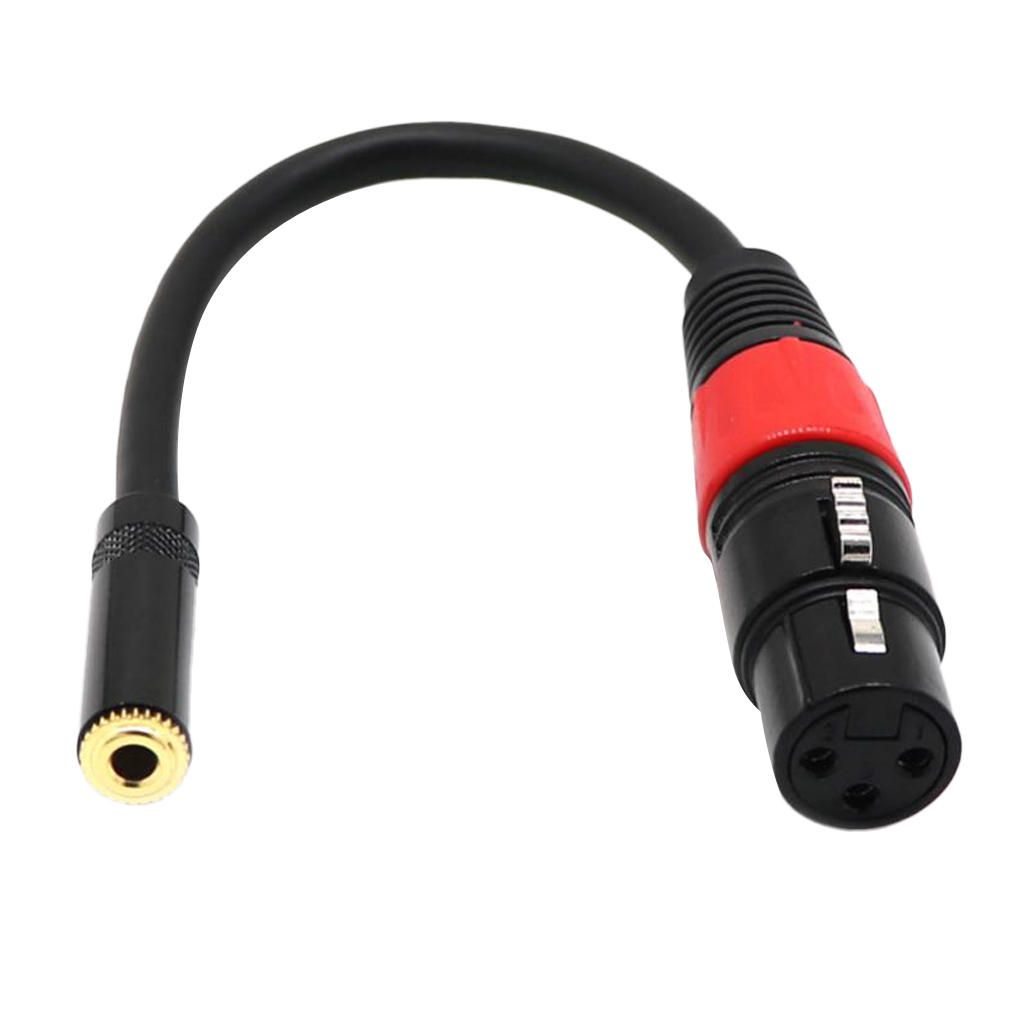 Audio Cable XLR 3P Female To 3.5mm Stereo Female F/F Microphone Sound