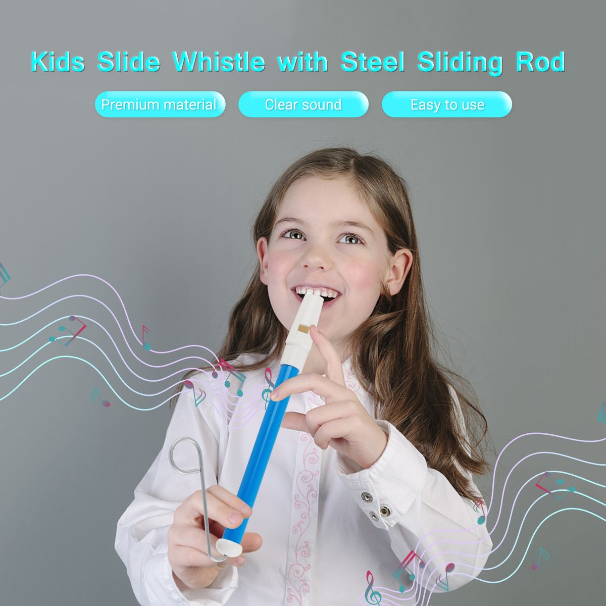 SW1-PL Kids Slide  With Steel Sliding Rod Musical