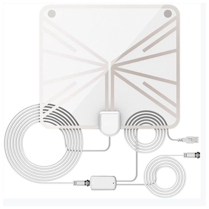 Indoor Tv Antenna Digital Hd TV Antenna Supports 4K 1080P+ Signal Booster Supports All TVs