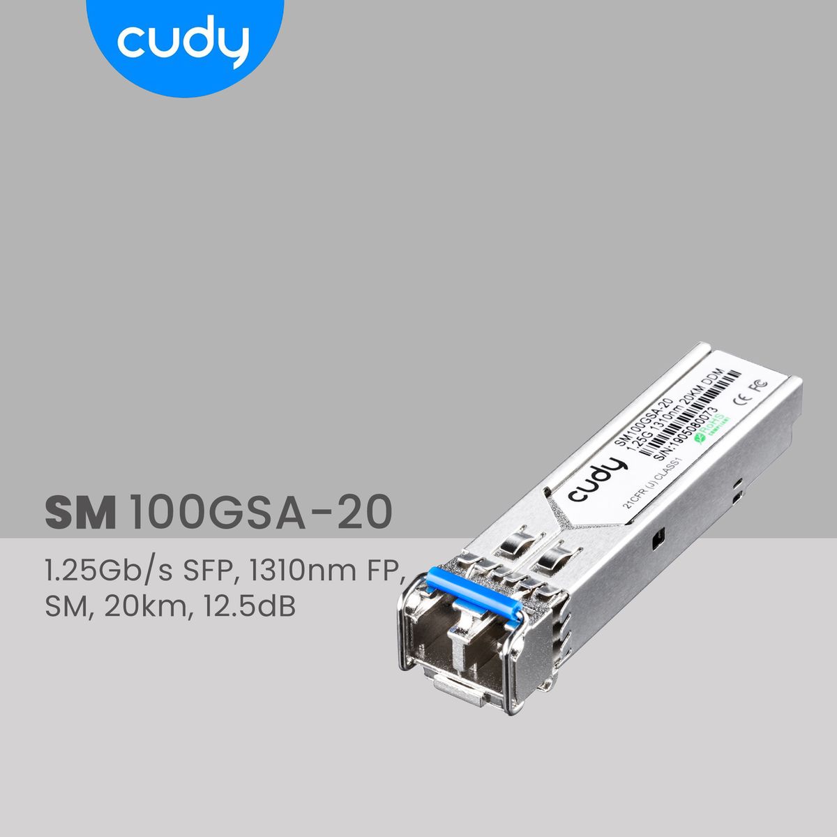 1.25gb/s Sfp Sm100gsa-20
