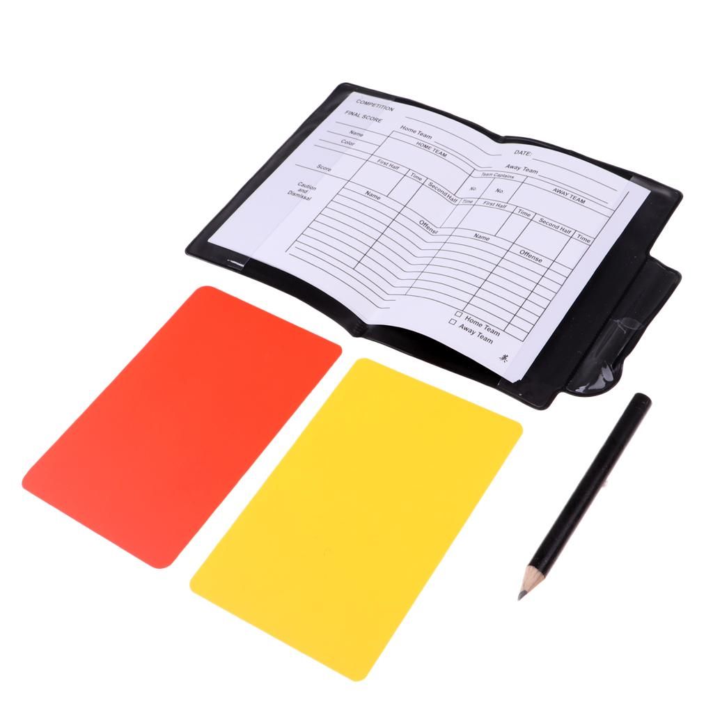 Referee Set With Red Yellow Card And