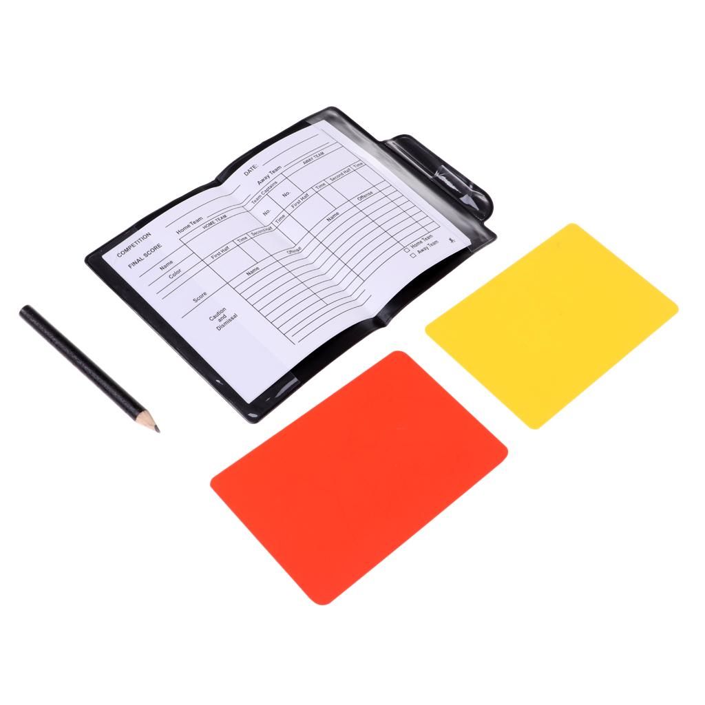 Referee Set With Red Yellow Card And